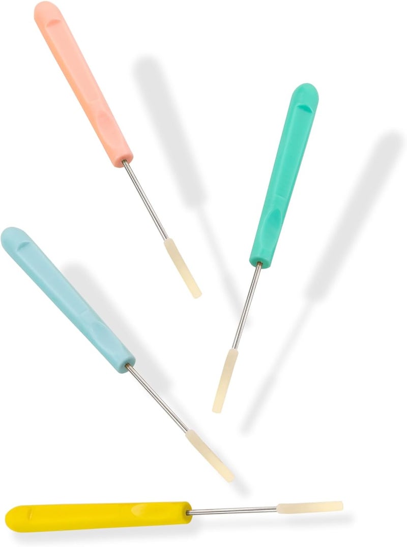 Ceukius 12Pcs Plastic Handle Leather Sewing Awl for Sewing DIY Handicrafts, Tailors Awl,Stitching Sewing Tool - Image 4